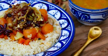 Couscous rapide sucré salé tfaya au poulet