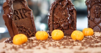 Gâteau d’halloween comme un cimetière gateau d'halloween