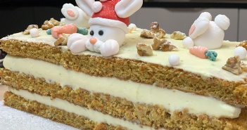 Recette de la bûche de Noël carrot cake