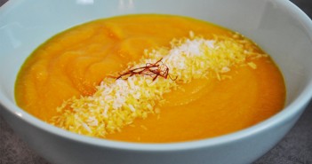 Velouté de carottes, coco et safran